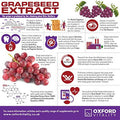 Grape Seed Tablets | 6000mg Supplement | Antioxidant, Vision Care & Vascular Heath | Oxford Vitality