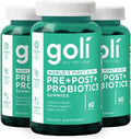 Goli Nutritional Supplement Pre+Post+Probiotics Gummy - 60 Count - World'S First 3-In-1 Gluten- Vegan Non-Gmo And Gelatin-.