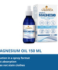 Ana Maria Lajusticia - MAGNESIUM OIL 150ml - Topical Magnesium Chloride Solution - Keep your body healthy, before and after physical activity.