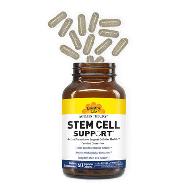 Country Life Ageless Theory Stem Cell Support - Certified Gluten Free - Certified Vegetarian By Ava Certified Igen Kosher Parve