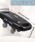4-Head Massage Gun Deep Tissue, Muscle Massager 20 Intensities & 6 Massage Modes, 4-Head Back Massager For Pain Relief In Back, Leg, Neck, Shoulder And Body,Perfect Gifts