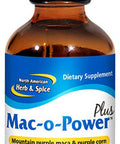 North American Herb Spice MacoPower Plus 2 fl. oz Raw Maca Extract Supports Healthy Hormone System Energy Response NonGMO 172 Servings
