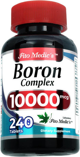 Fito Medic'S Lab Boron 10 Mg 240 Servings Boron Supplement For Men Boron Supplement For Women Boron Supplement Ultra High Absorption, S.