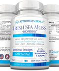 Approved Science Wildcrafted Irish Sea Moss Bladderwrack Burdock Immune Heart Thyroid Gut Health Antiaging Support 180 Capsules