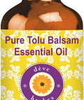 Deve Herbes Pure Tolu Balsam Essential Oil (Myroxylon balsamum) 100% Natural Therapeutic Grade Steam Distilled 10ml (0.33 oz)