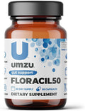 UMZU Floracil50 Daily Probiotic Supplement Contains 8 Gut Healthy Bacteria Strains 1 Month Supply