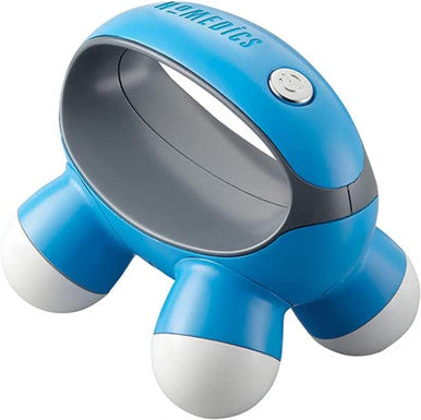 Homedics Quatro Mini Hand Held Massager With Hand Grip Battery Operated Vibration Massage 4 Massage Nodes, Powered By 2 Aaa Batteries (Included) Assorted Colors
