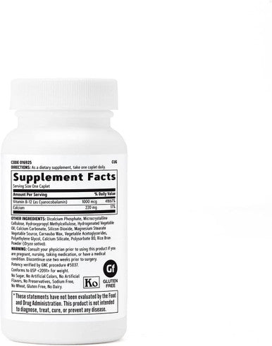 GNC Vitamin B-12 1000mcg Supports Energy Production 90 Caplets
