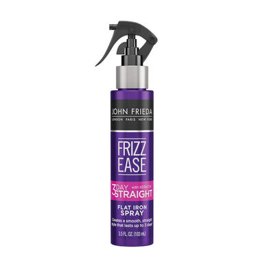 John Frieda Frizz Ease 3-Day Flat Iron Spray Heat-Activated Straightening Spray To Block Out Frizz With Keratin Protein 3.5 Ounce (Pack Of 6)