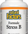 Natural Factors Stress B Formula Plus 1000mg of Vitamin C Support for Energy Normal Nerve Function 90 Tablets