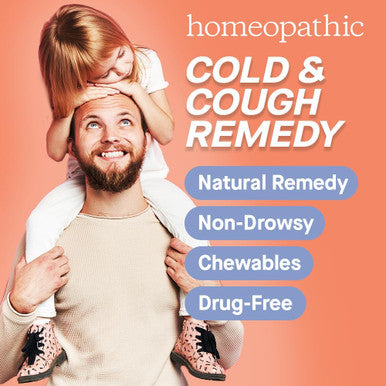 Genexa Cold Crush | Multi-Symptom Cough & Cold Relief for Adults | Delicious Organic Acai Berry Flavor | Organic & Non-GMO | Homeopathic Remedy Made Clean | 60 Chewable Tablets