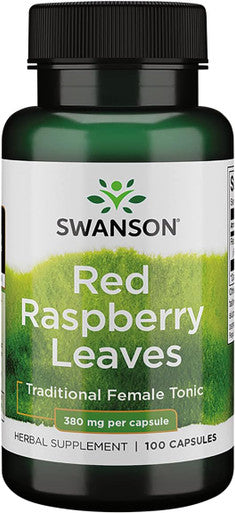 Swanson Red Raspberry Leaves 380 Milligrams 100 Capsules