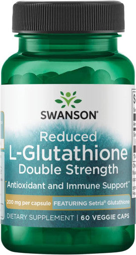 Swanson Amino Acid High Potency L-Glutathione 200 Milligrams 60 Veg Capsules
