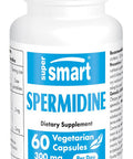 Supersmart Spermidine 300 mg Per Day Anti Aging Supplement Promotes Autophagy 100 Vegan Friendly AdditiveFree NonGMO Gluten Free 60 Vegetarian Capsules