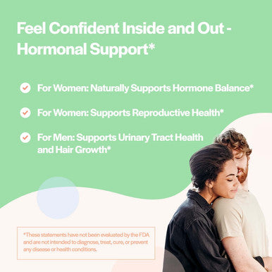Myo DChiro Inositol Powder Saw Palmetto Hormone Balance Healthy Ovarian Function Fertility and Hair Support Vegan Friendly