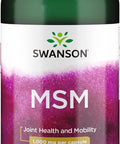 Swanson MSM - Essential Minerals Promoting Mobility & Joint Health Support - Helps to Maintain Connective Tissue Health Including Cartilage Collagen & Hair - (240 Capsules 1000mg Each)