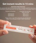 iHealth COVID-19 Antigen Rapid Test, 1 Pack, 2 Tests Total, FDA EUA Authorized OTC at-Home Self Test, Results in 15 Minutes with Non-invasive Nasal Swab, Easy to Use & No Discomfort