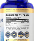 Carlyle Magnesium 500mg | 300 Coated Caplets | Vegetarian Non-GMO and Gluten Supplement