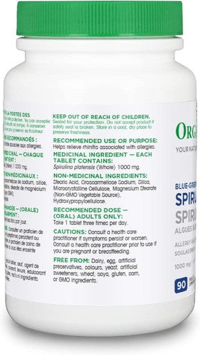 Organika Spirulina 90 Tabs