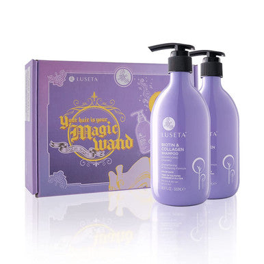 Luseta Biotin Shampoo Conditioner Set 16.9 oz each and Biotin Hair Mask 16.9 oz Bundle