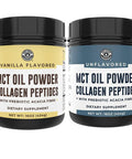 Left Coast Performance Keto Vanilla MCT Collagen Powder and Keto Unflavored MCT Collagen Powder