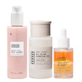 Versed Nourishing Skincare Set - Gentle Cycle Hydrating Milky Face Cleanser (5 fl oz), Baby Cheeks Milk Facial Toner (4 fl oz) & Sunday Morning Antioxidant Oil-Serum with Vitamin E (1 fl oz)