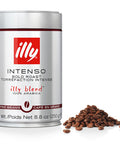 Illy Intenso Whole Bean Coffee Dark Roast Intense, Robust And Full Flavored With Notes Of Deep Cocoa, 100% Arabica Coffee,No Preservatives 8.8 Ounce Pack Of