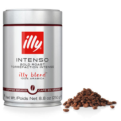Illy Intenso Whole Bean Coffee Dark Roast Intense, Robust And Full Flavored With Notes Of Deep Cocoa, 100% Arabica Coffee,No Preservatives 8.8 Ounce Pack Of