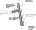 T-Bar Massage Tool, Myofascial Release Tool, Self Massage Tool, Thumb Save Massager, Foot Reflexology Tool, Stainless Steel, Heavy Duty