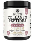 Left Coast Performance Multi Collagen Peptides Powder Types I II III V X Multi Collagen Protein Powder with Hyaluronic Acid Biotin Vitamin C For Skin Hair Nails Joints and Gut Health - Keto Non-GMO Supplement