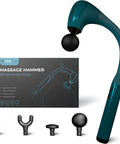 Massage Gun With Extension Handle Deep Tissue Massage Gun For Pain Relief, Muscle Massager For Back Neck Shoulders Waist Legs