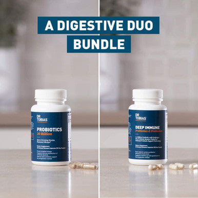 Dr. Tobias Probiotics 30 Billion Deep Immune with Prebiotics for Digestion Gut Health
