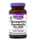 Bluebonnet Nutrition Glucosamine Chondroitin Plus MSM Supplement, Soy-Free, Gluten-Free, Non-GMO, Dairy-Free, 120 Count