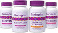 BariMelts Complete PostBariatric Surgery Bundle Multivitamin Iron with Vitamin C Biotin and Probiotics