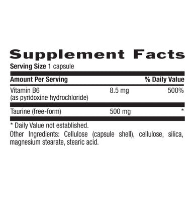 Country Life Taurine Caps Supports Cardiovascular Health And Nervous System 500Mg 100 Vegan Capsules Certified Gluten Free Certified Vegan
