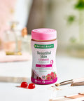 Nature's Bounty Beautiful Skin Gummies - Pack Of 60 Gummies 30 Day Supply - Including Zinc Vitamins C & E Biotin & Hyaluronic Acid - Support Your Beauty Routine - Vegan