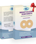 Areola Silicone Scar Sheets For Surgical Scars From Breast Reduction, Augmentation, Lift Or Post Mastectomy - 2 Pack -Reusable And Comfortable Under Post Op Bra