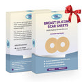 Areola Silicone Scar Sheets For Surgical Scars From Breast Reduction, Augmentation, Lift Or Post Mastectomy - 2 Pack -Reusable And Comfortable Under Post Op Bra