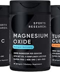 Sports Researcha' Multivitamins Pack High Potency Vitamin C Supplement 1000Mg + Magnesium Oxide 420Mg + Turmeric Curcumin C3 Complex W/Bioperine Black Pepper Extract