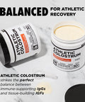 Colostrum Supplement Powder For Athletes - Recovery, Leaky Gut Health, Immunity & Immune System Support | Highly Concentrated Igg Pure Bovine Superfood, Unflavored | 60 Servings
