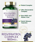 Carlyle Resveratrol Supplement 1800Mg | 180 Capsules | Non-Gmo & Gluten Free | Potent Complex