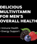 Gnc Mega Men Gummy Multivitamin Supports Energy Metabolism And Immune System Gluten Free Mixed Berry 120 Gummies