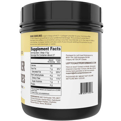 Left Coast Performance Keto MCT Powder + Collagen and Keto Cheesecake Meal Replacement