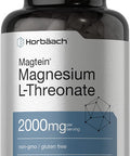 Magtein Magnesium L-Threonate | 2000mg Supplement | 100 Capsules | Non-GMO and Gluten Free | by Horbaach