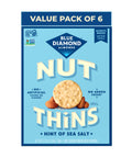 Blue Diamond Almonds Nut-Thins Hint of Sea Salt, 4.25 oz, Pack of 6