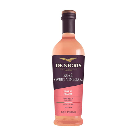 De Nigris Sweet RosÃƒÂ© Wine Balsamic Vinegar Of Modena 16,9 Oz (500ml) | Red Wine Vinegar Sweet And Sour Condiment