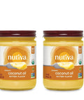 Nutiva Coconut Oil for Cooking and Baking - Butter Flavor Perfect for Making Movie Theater Popcorn, Baked Goods, Bread - Non-Dairy Alternative for Keto, Vegan, and Paleo Diets - 29floz
