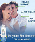 Maryruth Organics Vitamin C & Zinc Immunity Liposomal Bundle | Megadose Vitamin C Liposomal 500mg 7.6oz | Megadose Zinc Liposomal 18mg 15.22oz | Vegan Non-GMO