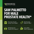 Saw Palmetto For Men Prostate Health Supplement To Promote Urinary Tract Function - 500Mg Per Serving - 100 Count - Dht Blocker Hair Vitamin - Vegan, Non-Gmo Capsules, Over 3 Month Supply