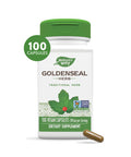 Nature'S Way Premium Herbal Goldenseal Herb 700 Mg Per Serving 100 Vcaps